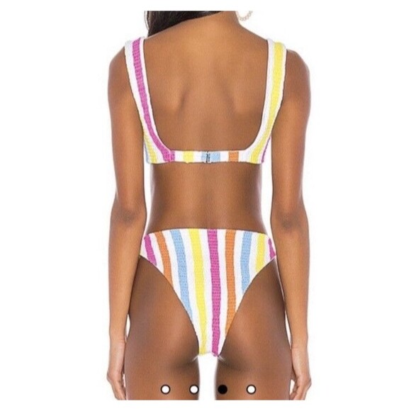 Tularosa Revolve Rainbow Striped Sammie Carnival Bikini Bottom Only -Size XS - Picture 3 of 8